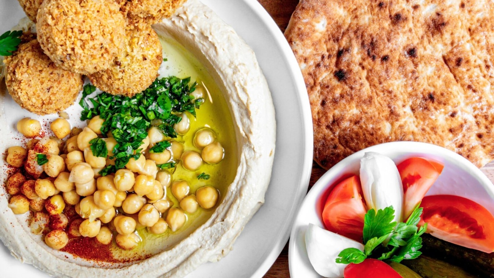 Hummus Plate From Moshe's Falafel