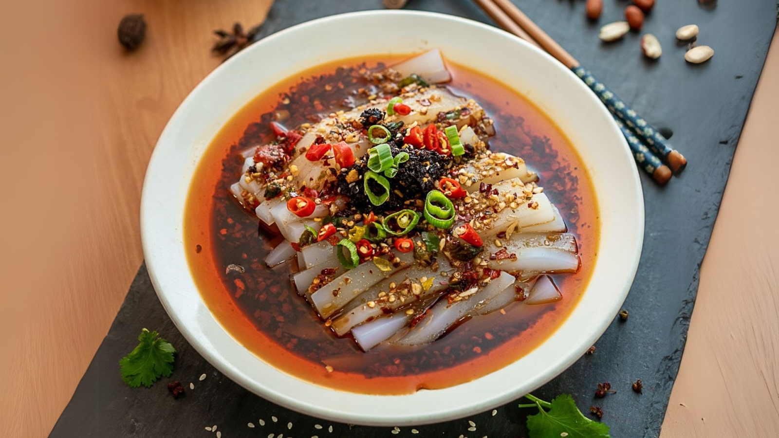 Oohu's Spicy Mung Bean Noodles Salad