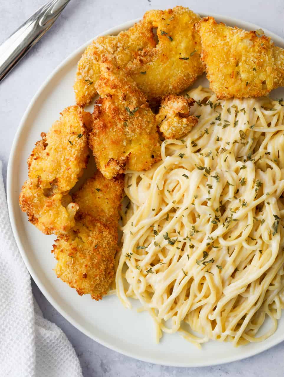 Perch Fettuccine Alfredo Perch Fettuccine Alfredo