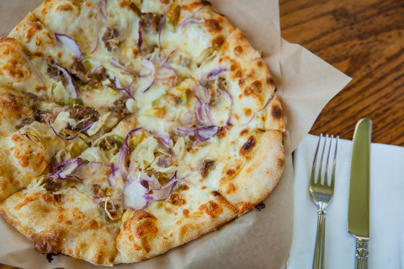 Fennel Sausage & Leek Pizza Fennel Sausage & Leek Pizza