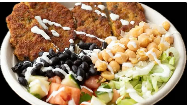 Chapli Kebab Over Rice