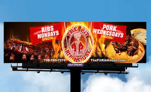 restaurant billboard