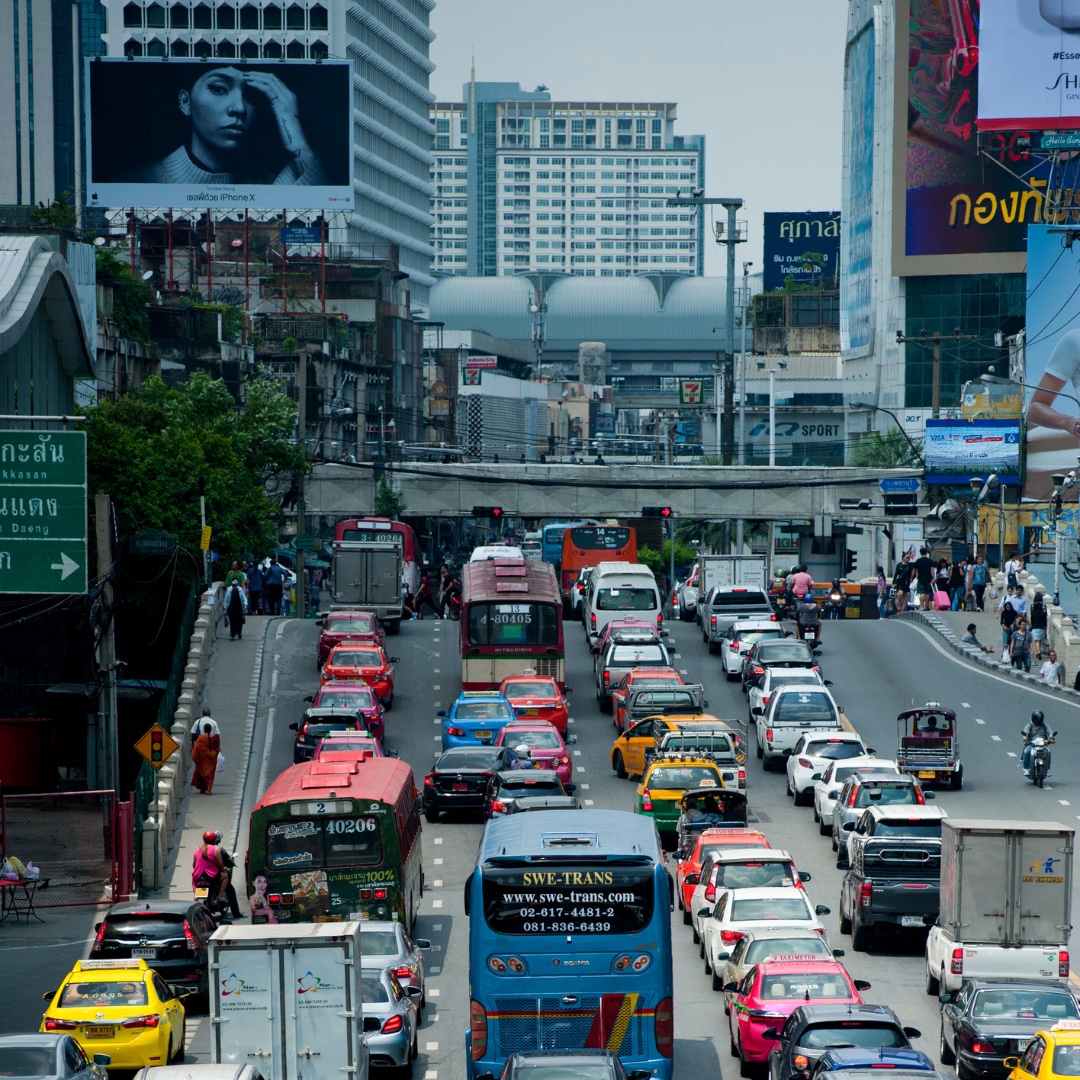 billboards in a big city