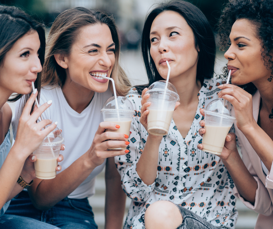 friends drinking dirty soda