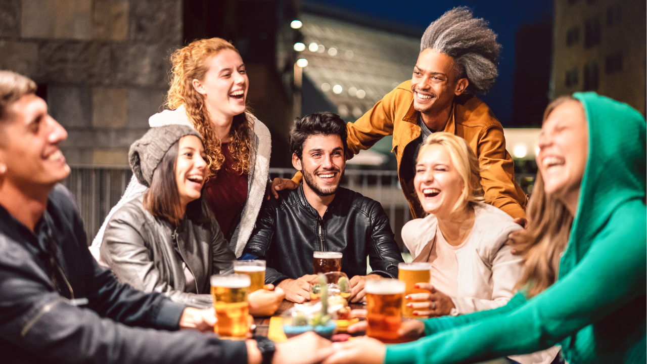 Friends Drinking Beer