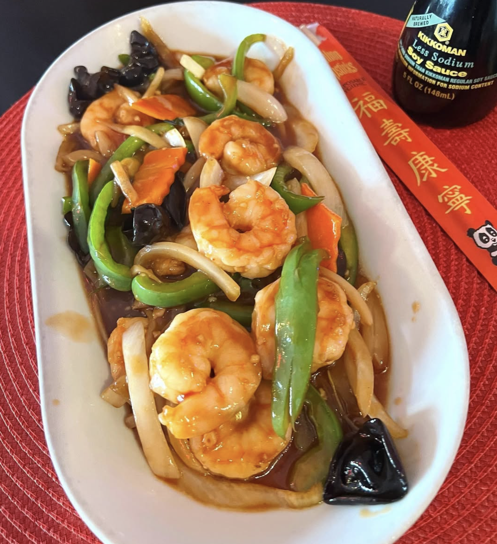 Szechuan spicy sauce with shrimp