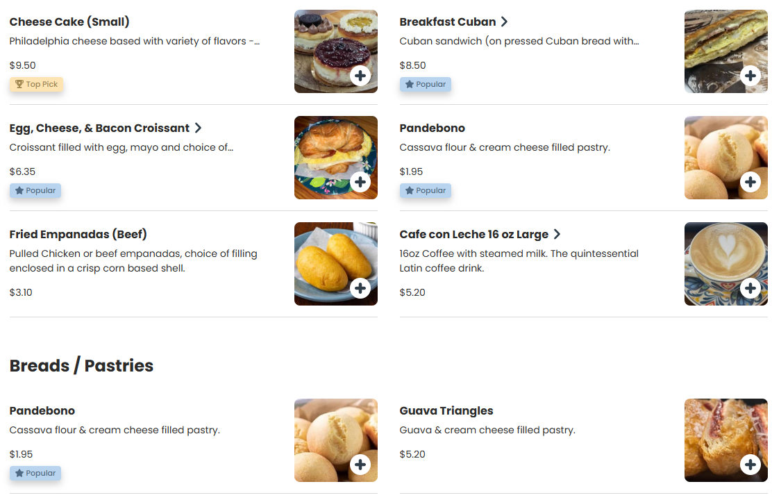 Menu Design Popular Items On the Restaurant Menu