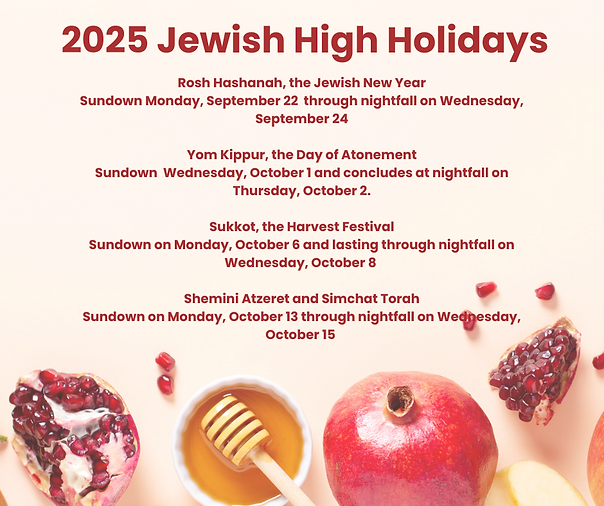 Jewish High Holidays