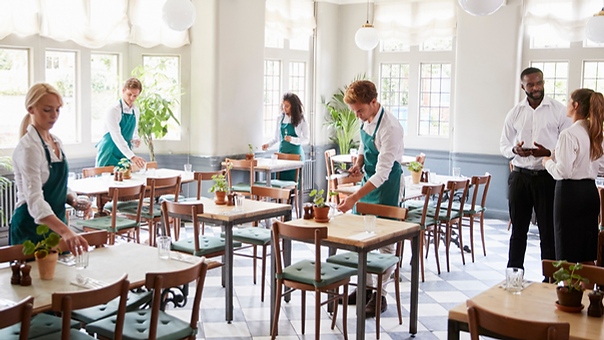 managing restaurant side work