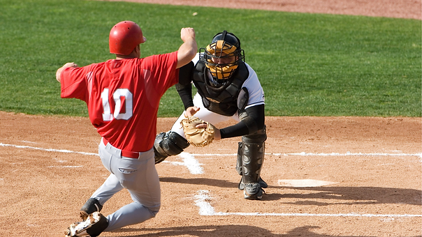 sliding into homeplate