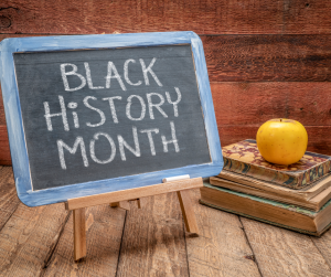 black history month sign